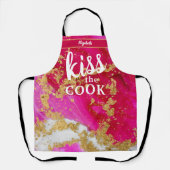 Kiss The Cook Food Koch Kitchen GRILLEN Baker Marb Schürze (Vorderseite)