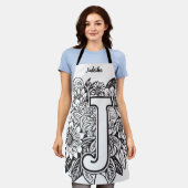 Kiss The Cook Food Koch Kitchen GRILLEN Baker Mono Schürze (Getragen)