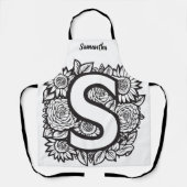 Kiss The Cook Food Koch Kitchen GRILLEN Baker Mono Schürze (Vorderseite)