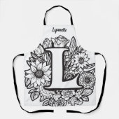 Kiss The Cook Food Koch Kitchen GRILLEN Baker Mono Schürze (Vorderseite)