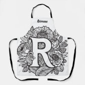 Kiss The Cook Food Koch Kitchen GRILLEN Baker Mono Schürze (Vorderseite)