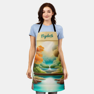 Kiss The Cook Food Koch Kitchen GRILLEN Baker Natu Schürze