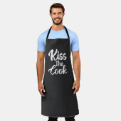 Kiss The Cook, Funny Cook Novelty Geschenk Schürze (Getragen)