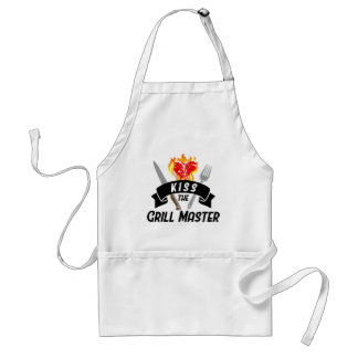 Kiss the Grill Master Men's Grillmaster Steak Fire Schürze