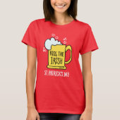 Kiss the Irish Beer St Patrick’s Day T-Shirt (Vorderseite)