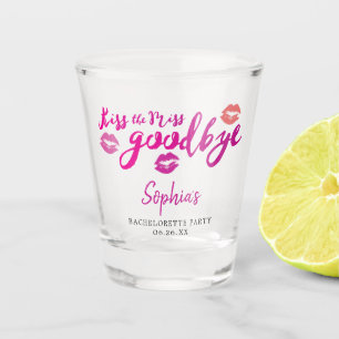 Kiss The Miss Bachelorette Party Shot Glass Schnapsglas