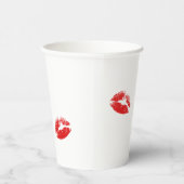 Kiss the Miss Goodbye Bachelorette Pappbecher (Rechts)