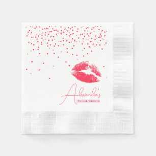 Kiss the Miss Goodbye Party Junggesellinnenabschie Serviette