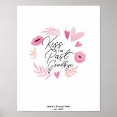 Kiss The Past Goodbye Divorce Party Game Poster (Vorne)
