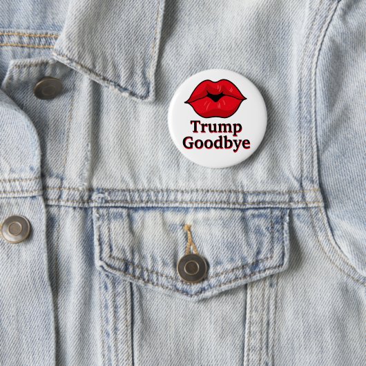 Kiss Trump Goodbye Button (Beispiel)