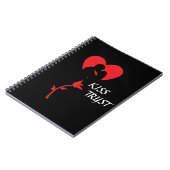 KISS TRYST SPIRAL NOTEBOOK NOTIZBLOCK (Linke Seite)