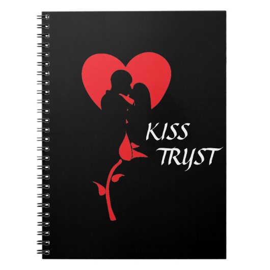 KISS TRYST SPIRAL NOTEBOOK NOTIZBLOCK (Vorderseite)