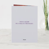 KISS UND ERSTELLEN SORRY CARD DANKESKARTE (Rückseite)