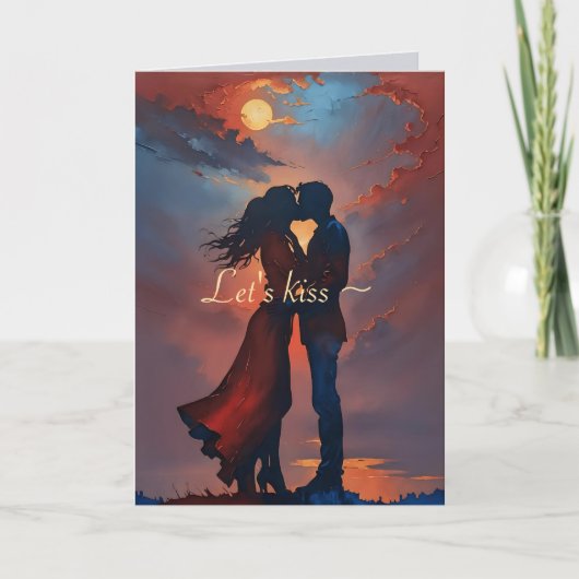 KISS UND ERSTELLEN SORRY CARD DANKESKARTE (Vorderseite)