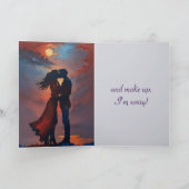 KISS UND ERSTELLEN SORRY CARD DANKESKARTE (Innenseite)