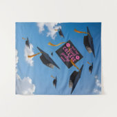 Kiss Uni - Hintergrund für die Abitur Wandteppich (Vorderseite (Horizontal))