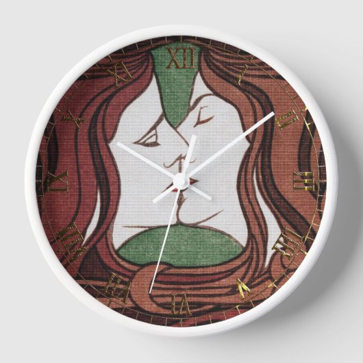 Kiss von Peter Behrens Uhr (Vorderseite)