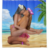 KISS-WRESTLING DUSCHVORHANG (Vorderseite)