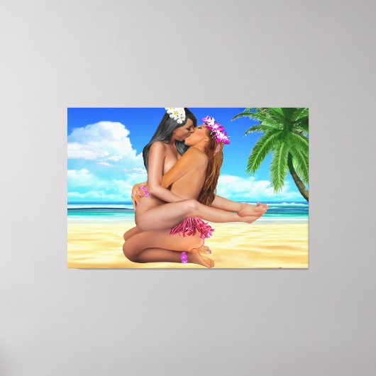 KISS WRESTLING LEINWANDDRUCK (Vorderseite)