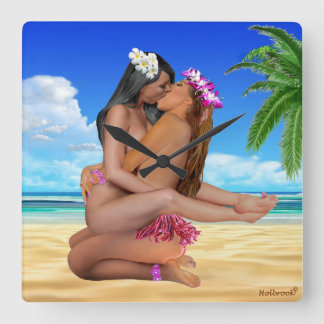 KISS WRESTLING QUADRATISCHE WANDUHR