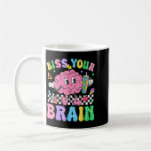 Kiss Your Brain Valentines Autism Awareness Teache Kaffeetasse (Links)
