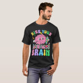 Kiss Your Brain Valentines Autism Awareness Teache T-Shirt (Vorne ganz)