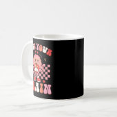Kiss Your Brain Valentines Test Day Teacher Squad Kaffeetasse (Vorderseite Links)