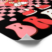 Kiss Your Brain Valentines Test Day Teacher Squad  Poster (Ecke)