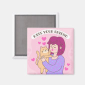 Kiss Your Friend Magnet (Vorderseite/Rückseite)
