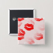 Kissable Lippenquadratischer Knopf Button (Vorne & Hinten)
