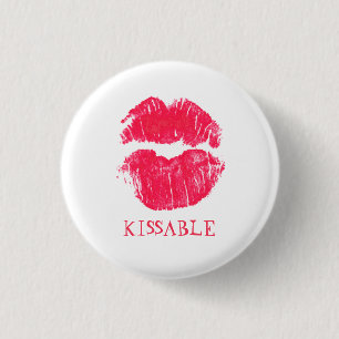 Kissable Lippenroter Lippenstift küsst Button