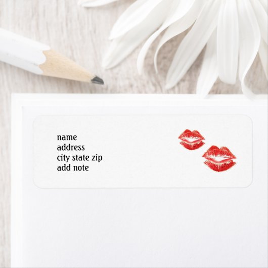 KISSABLE RÜCKKEHR-ADRESSE ETIKETT (Insitu)