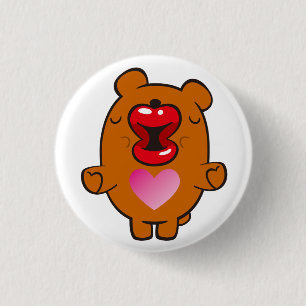 Kissbär Button