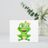 Kissed Froschprinz Postkarte (Stehend Vorderseite)