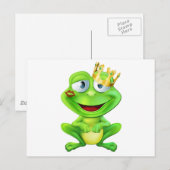 Kissed Froschprinz Postkarte (Vorne/Hinten)