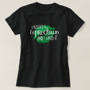 Kissed Leprechaun mochte es am sonnigen St. Patric T-Shirt