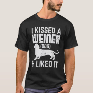 Kissed Weiner Hund ich mochte es lustige Tier Pet  T-Shirt