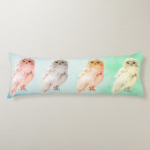 Kissen 4 verschiedene Eulen (Vorderseite)