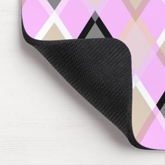 Kissen aus Diamantmuster, Außenlila Mousepad (Ecke)