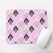 Kissen aus Diamantmuster, Außenlila Mousepad (Mit Mouse)