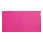 Kissen aus heiß rosa Kissen Kissenbezug (Rückseite)