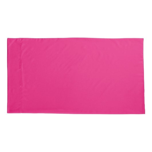 Kissen aus heiß rosa Kissen Kissenbezug (Rückseite)
