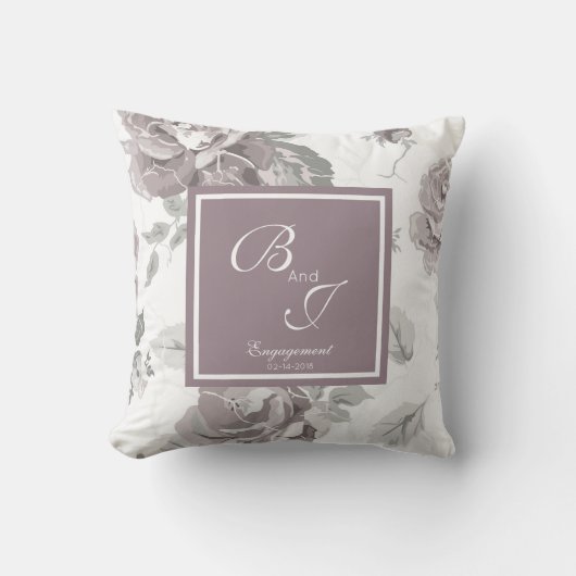 Kissen aus rosa Rose (Vorderseite)