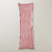 Kissen aus roten Streifen (Rückseite (Vertikal))
