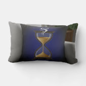 Kissen "Brew Time" – Design Sanduhr und Kaffee, El (Rückseite)