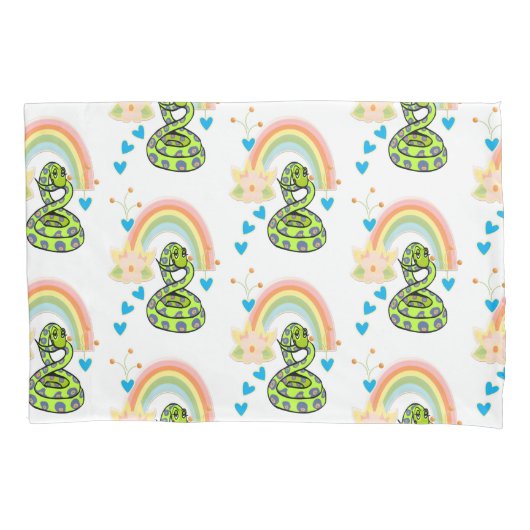 Kissen Case Snake Rainbow Kissenbezug (Vorderseite)