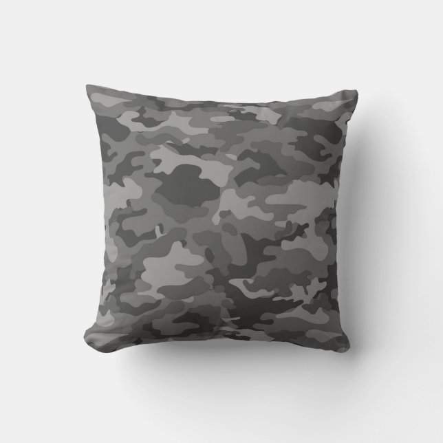 Kissen der Armee-dunkelgraues (Vorderseite)