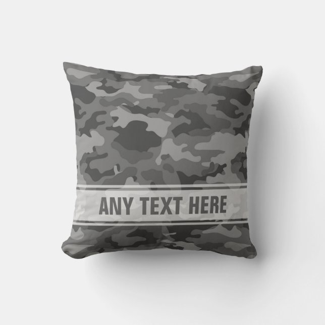 Kissen der Armee-dunkelgraues (Vorderseite)