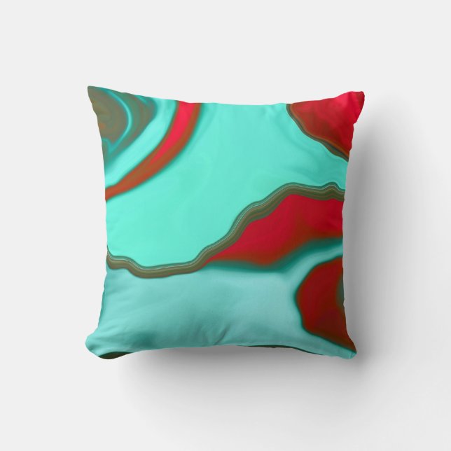 Kissen "des Wassers Abstract2" (Vorderseite)