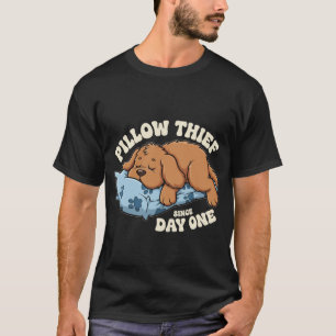 Kissen-Dieb-Hund Lustiges Hunde-Schlaf-Shirt für H T-Shirt